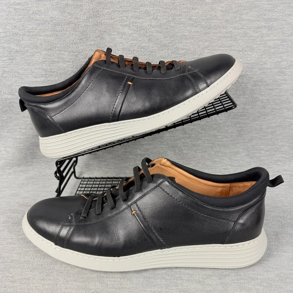 Samuel Hubbard Featherlight Flight Sneakers Mens 11.5 M Black Leather Shoes